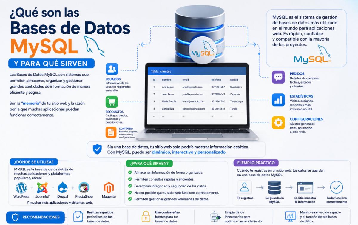 Que son las B�ses de Datos MySQL y para que sirven